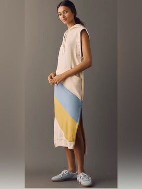 Anthropologie Daily Practice Skipper Hoodie Midi Dress